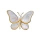 thumbnail image 2 of Broche de mariposa con forma de concha de madreperla natural que rompe capullos, elegante broche para traje y abrigo, alfiler personalizado, accesorios para mujer, 2 of 5