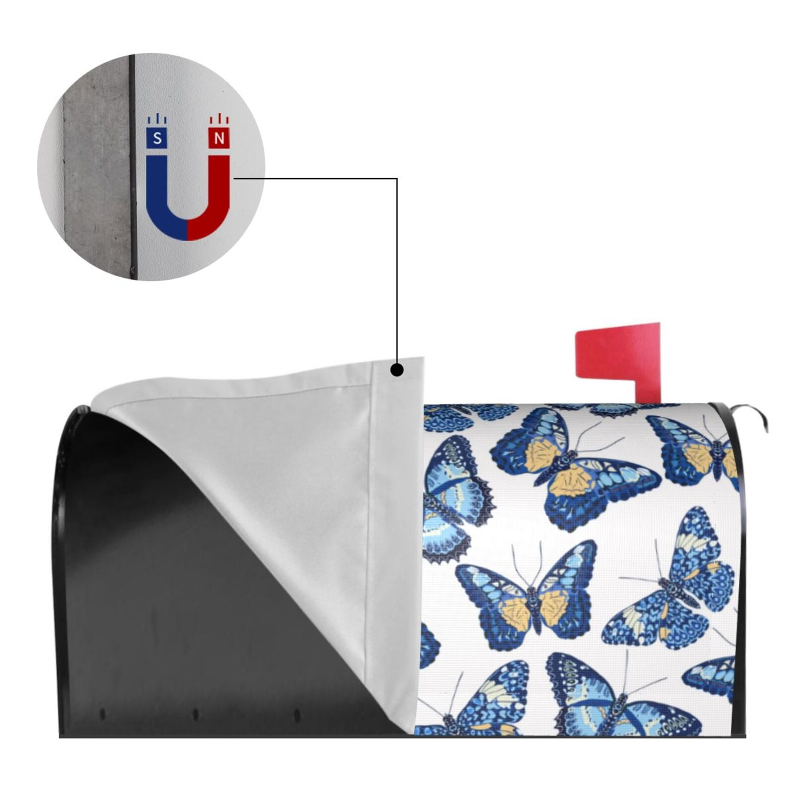 Kdxio Magnetic Mailbox Cover 21x18 in Mailbox Cover Outdoor Decoration Holiday Mailbox Covers for Home Garden Yard-21x18 in