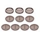 thumbnail image 1 of Uxcell 10Pcs 80mm/3.1in Válvulas de aire redondas Soffit, cubierta de ventilación marrón oscuro para baño, 1 of 5