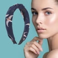thumbnail image 2 of Unique Bargains 1 Pc Fashion Swallow Pattern Headbands for Women Navy Blue, 2 of 6