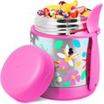 thumbnail image 1 of Tarro de Acero Inoxidable Aislado Al Vacío con Cuchara, Termo de Sopa, Termo para Comida Caliente, Termo para Viajes (3D Flower Fairy Rosa), 1 of 4