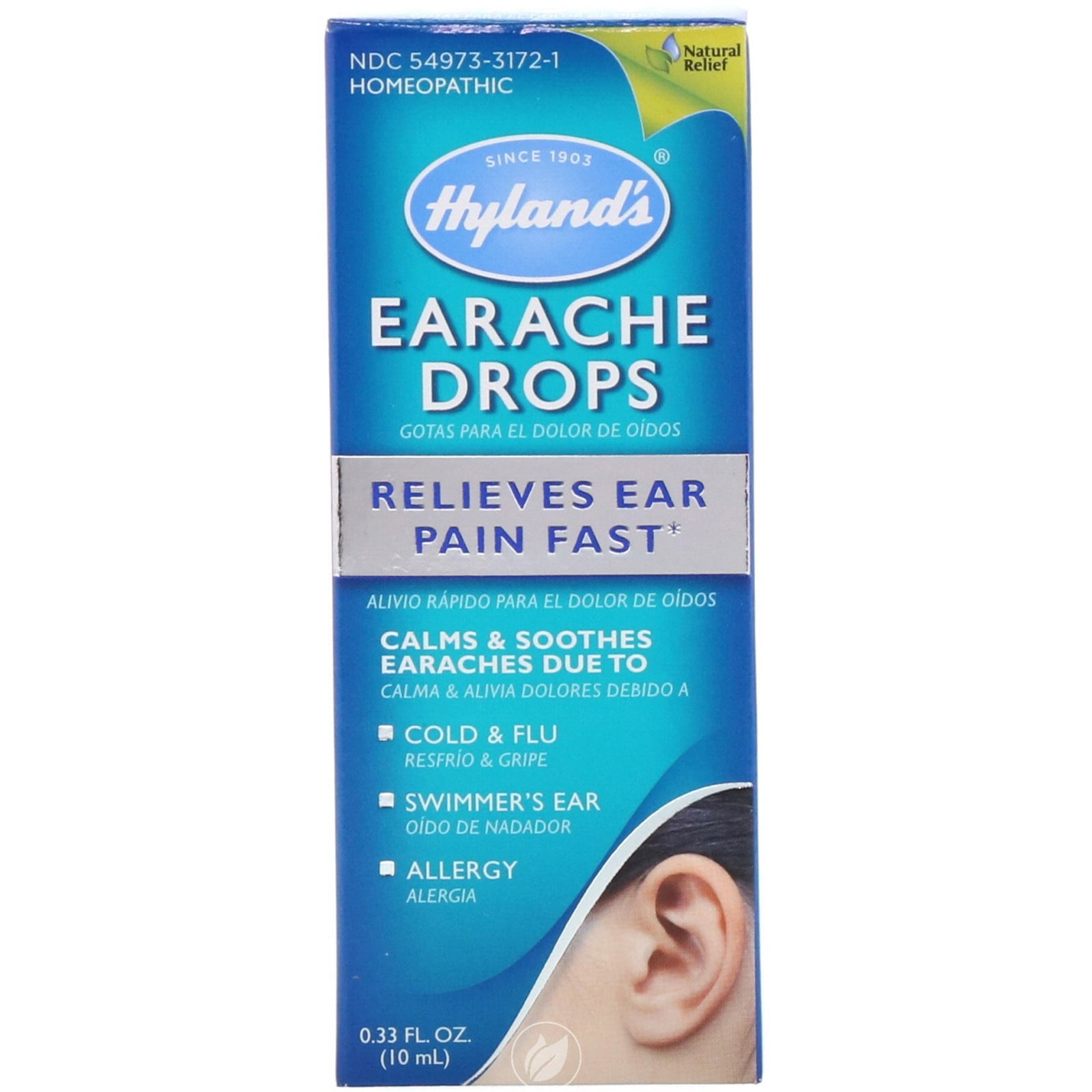 Hyland's Ear Ache Drops - 0.33 oz, Pack of 2 - Walmart.com - Walmart.com