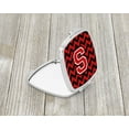 thumbnail image 2 of Letter S Chevron Black and Red   Compact Mirror, 2 of 4
