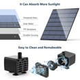 thumbnail image 3 of Kit de bomba de agua solar AISITIN DIY para fuente de agua exterior, 3 of 9