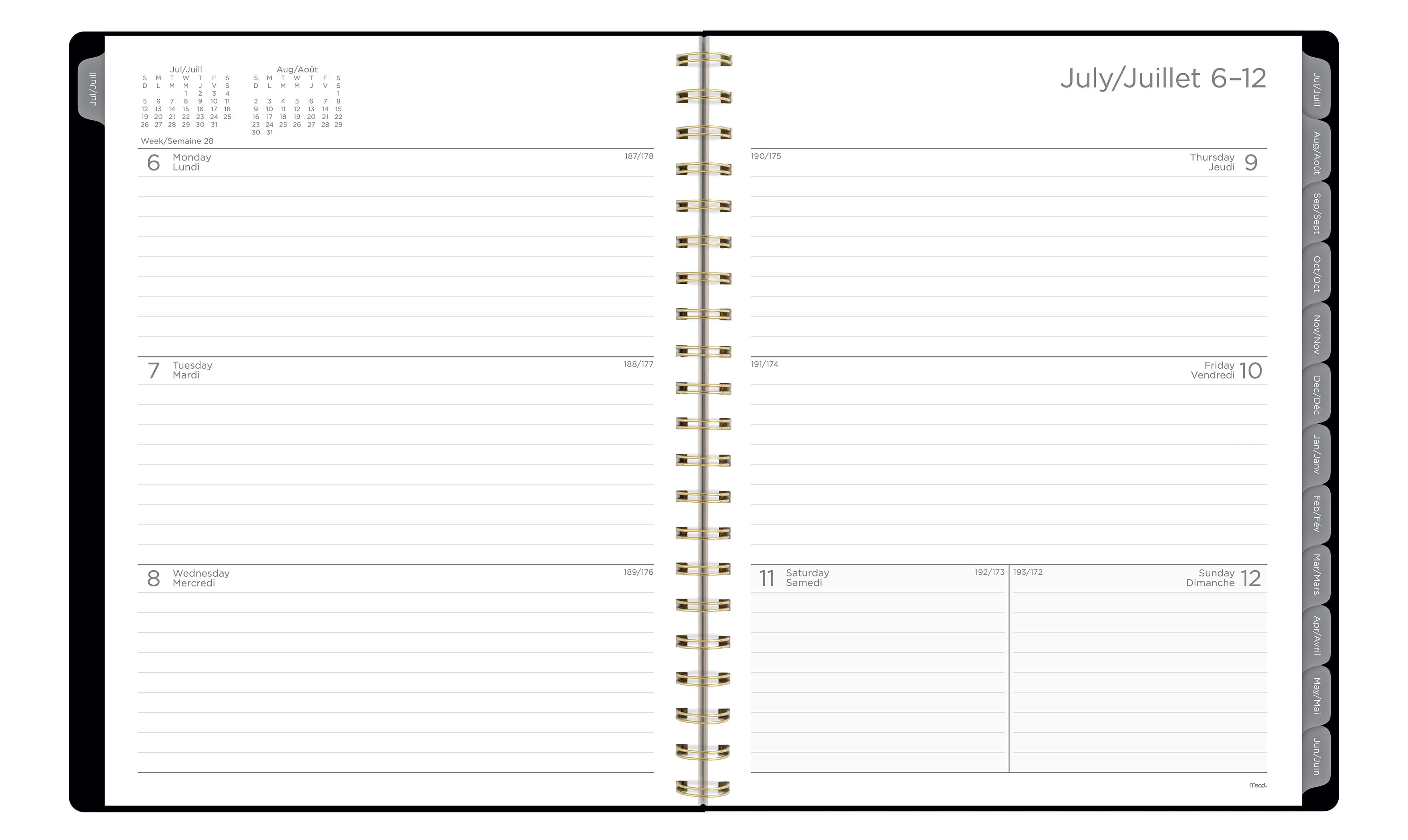 2026-2027 Mead Magic Stars Large Weekly and Monthly Academic Year Planner