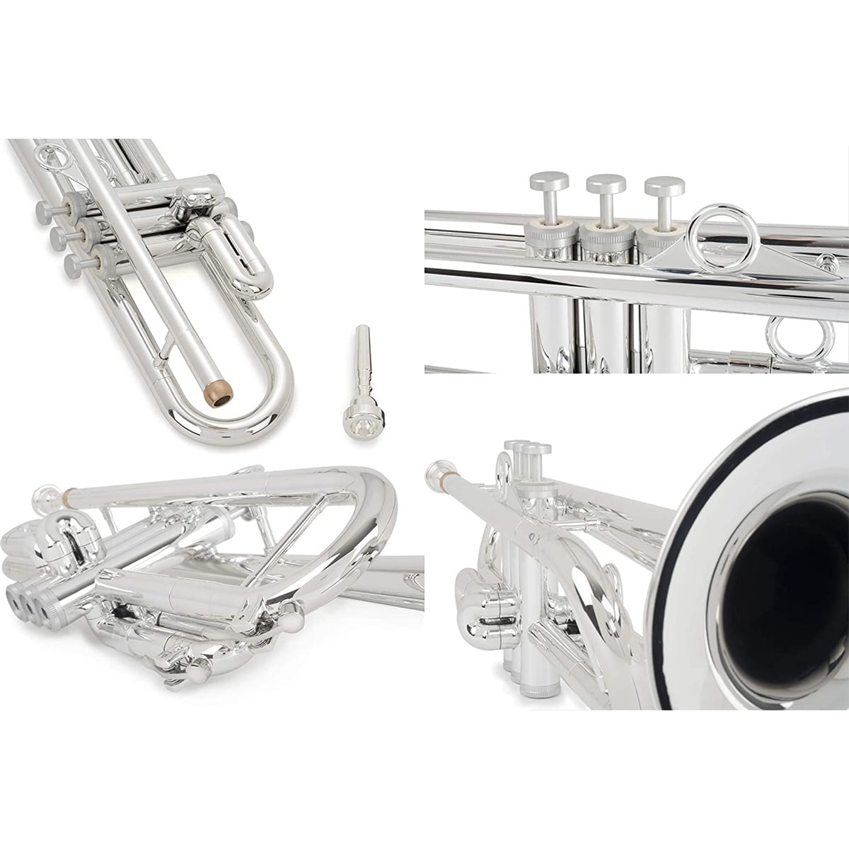 pTrumpet pTrumpet hyTech Metal/Plastic Trumpet Silver