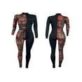 thumbnail image 5 of Combinaison pour Femmes en Maille Transparente avec Lacets Patchwork Floral, 5 of 5
