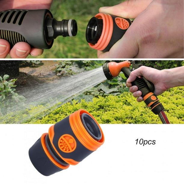 Gupbes Hose Quick Connector, 10pcs /2 Plastic Water Pipe Connector  Multifunctional Garden Nipple Joint Adapter Irrigation Tool, Balcony  Sprinkler 2.4x1.4x1.4in 