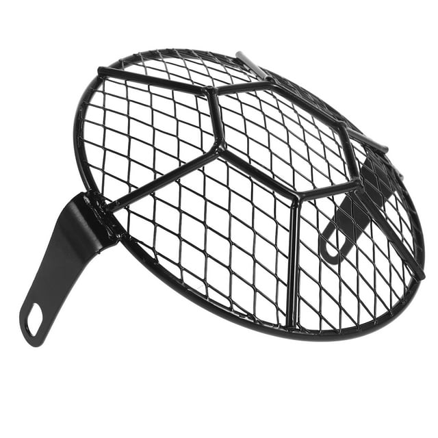 KALLORY Protector Para Faro De Motocicleta Color Negro Con De Malla Para Mayor Durabilidad