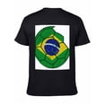 thumbnail image 6 of T-shirt Brazilian Football  Soft Cotton Adult Heat-Transfer Graphic T-Shirt - 180g Breathable Fabric, Unisex Summer Casual Wear with Durable Heat-Printed Design, 6 of 10
