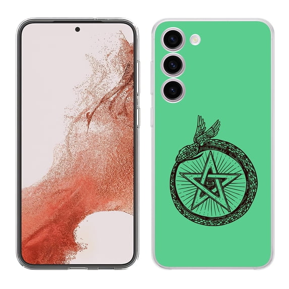 TalkingCase Slim Phone Case Compatible for Samsung Galaxy S23+ Plus 2023, Snake Wings Print, Lightweight, Flexible, USA