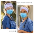 thumbnail image 3 of COEQINE Axolotl Nurse Button Headband Sports Headbands for Teens Headbands for Sports Headbands with Button for Mask Sport Headband Sweat Cute Medical Headbands, 3 of 7