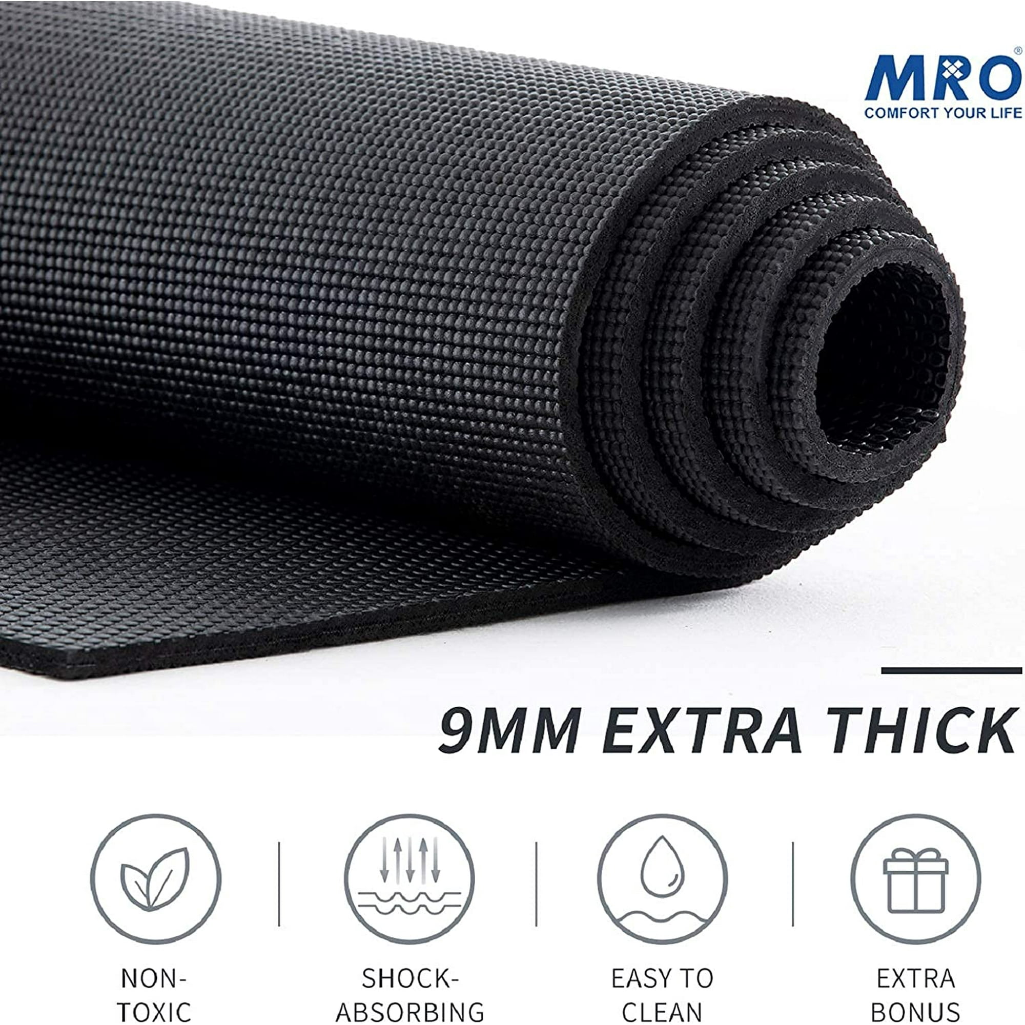 Hhhc Premium Large Yoga Mat 7 x5 x9mm Extra Thick Comfortable Barefoot Exercise Mat Non Slip Eco Friendly Workout Mats And Home Gym Flooring Cardio