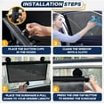 thumbnail image 6 of EcoNour Car Side Window Sun Shade (2 Pack) | 98% UV and Sun Glare Protection Retractable Car Roller Sunshade | Automotive Car Window Shade Fit for Most Car, SUV, Truck, 6 of 7