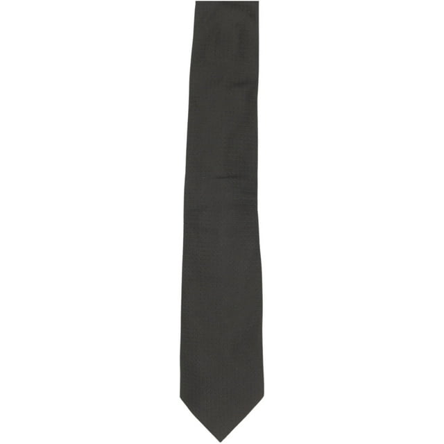 Dolcepunta Cravate en Soie Noire Tissée pour Homme - TG