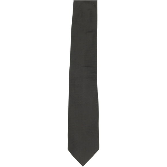 Dolcepunta Men's Black Silk Basket Weave Necktie - XL