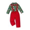 thumbnail image 4 of Conjunto de traje para niño, conjunto navideño, camisa, juego de rol con pajarita, disfraz navideño Botón de manga larga, 4 of 9