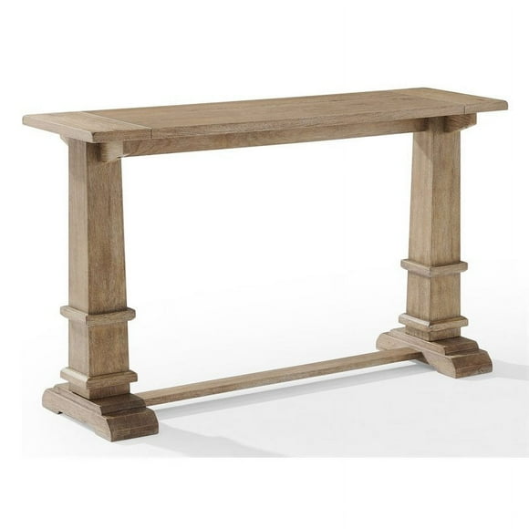 Crosley Furniture Joanna Modern Farmhouse Wood Console Table in Rustic Brown
