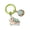 Green, variant on Keychain Pendant 3D Horse Hollow Bell Key Chain with Metal Ring Lucky Charm Bags Keys Gift Accessory