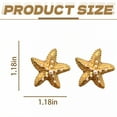 thumbnail image 2 of DESIGNICE 2Pcs Summer Earrings,3D Design Starfish Earrings for Women,Alloy Material Summer Earrings for Women,Womens Earrings Trendy for Seaside Vacation,Style1, 2 of 7