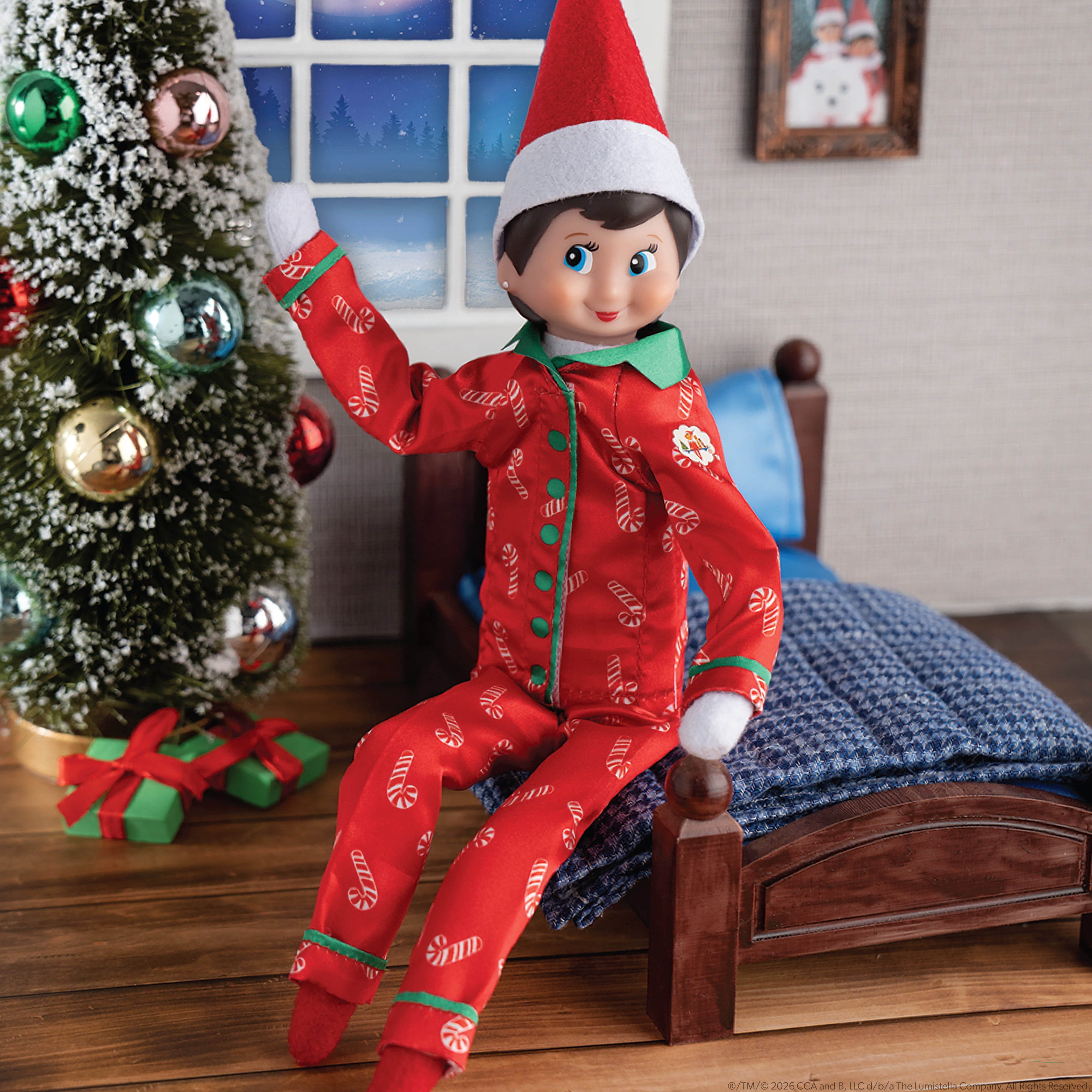 The Elf on the Shelf Claus Couture Candy Cane Pajama Set - Scout Elf Not Included