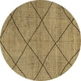thumbnail image 1 of Ahgly Company Indoor Round Solid Brown Modern Area Rugs, 3' Round, 1 of 4