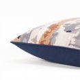 thumbnail image 4 of Connie Post Impressionistic 20"  Down Filled Pillow with Gray/Navy Cotton Cover, 4 of 6