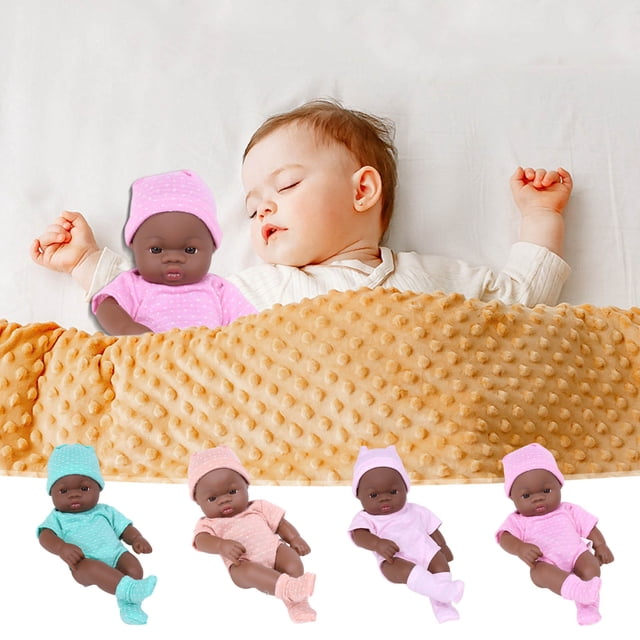 Xihbxyly Muñeca Bebé de Vinilo, 7,87 Pulgadas, Suave, Diseño Realista con Ropa y Chupete, Ideal para Fotografía, Regalo de Cumpleaños y Navidad, 20 Cm.