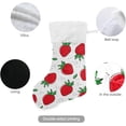 thumbnail image 3 of Coolnut Cute Strawberry Fruit Christmas Stockings, Christmas Presonalized Large Stocking Sock, Set of 2 Xmas Party Winter Decor Candy Bag Family Holiday Gift, 17.7 Inch, 3 of 7