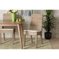 thumbnail image 7 of Baxton Studio Toby Modern Bohemian Grey Rattan 2-Piece Dining Chair Set, 7 of 7