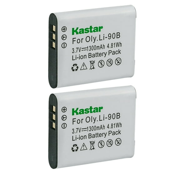Kastar 2-Pack Battery Replacement for Olympus Stylus SH-50, Stylus SH-60, Stylus SP-100, Stylus SP-100 IHS, Stylus SP-100EE, Stylus TG-1, Stylus TG-1 iHS, Stylus TG-2 iHS, Stylus TG-2 Cameras