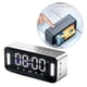 thumbnail image 5 of Espejo de escritorio Reloj despertador digital con Bluetooth de alta , puerto de carga USB para el hogar, sala de estar, dormitorio, - Plata Sunnimix Relojes de alarma, 5 of 8