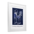 thumbnail image 3 of Stupell Industries Blue Drink Toast Phrase White Framed Print Under Glass design by Lettered and Lined, 21 x 17, 3 of 10