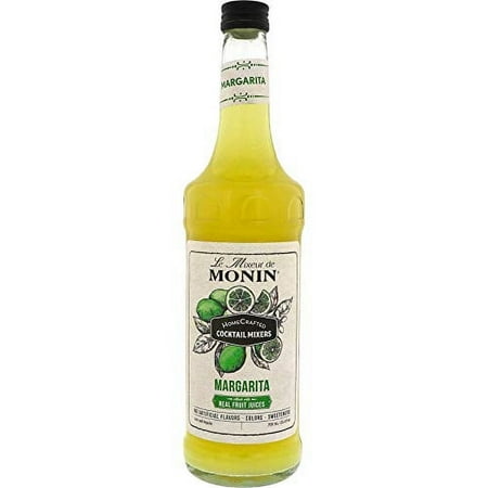 Monin - HomeCrafted Margarita Cocktail Mixer, Ready-to-Use Drink Mix, Well Balanced and Made with Real Citrus Juices, DIY Cocktails, Just Add Tequila, Perfect on the Rocks or Frozen (750 ml)