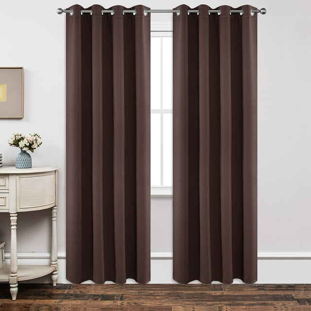 Cortinas opacas Joydeco con aislamiento térmico de 214 cm, 2 paneles