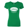 thumbnail image 2 of Wild Bobby, Callahan Auto Parts Sandusky Ohio Retro 90s Funny Tommy Boy, Pop Culture, Women Slim Fit Junior Tee, Kelly, Medium, 2 of 4