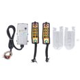 thumbnail image 2 of Kit De Control Remoto De Grúa Inalámbrica, Control Remoto Industrial A Prueba De Agua, Manijas Duales DC24V Fácil De Usar, Resistente A Los ácidos Para Transportador NC, 2 of 7