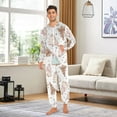 thumbnail image 5 of Christmas Candy Tree Adult onesie Pajamas, Crystal Velvet Ultra Soft Warm Jumpsuit for Men and Women, 5 of 7