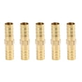 thumbnail image 1 of Conector De Unión Recta De Manguera De Púa De Latón De 10mm Para Aire Agua Aceite Gas 5Pcs, 1 of 1