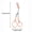 Pink, variant on Pink eyebrow trimming scissors with built-in comb - stainless steel, precise grooming tool, creating perfect eyebrows