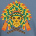 thumbnail image 3 of CafePress - Native Skull Headdress T Shirt - Mens Comfort Colors Shirt, 3 of 5