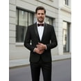 thumbnail image 6 of COOFANDY Men's Lightweight Suit Jacket Elegant Formal Casual Stylish Slim Tuxedo, 6 of 9