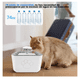 thumbnail image 4 of Bebedero Para Gatos Y Perros Ultra Silenciosa 2l Filtro Lab.G, Gris, 4 of 5