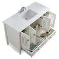 thumbnail image 4 of Simpli Home Paige 48" Bath Vanity with White Quartz Marble Top, 4 of 7