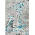 thumbnail image 3 of Mark&Day Area Rugs, 5x7 Riel Modern Abstract Marble Teal Area Rug, Beige Green Marble Swirl Carpet for Living Room, Bedroom or Kitchen (5'2" x 7'), 3 of 4