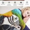 thumbnail image 3 of RUIYC 50"x60" Parrot Sherpa Blanket Colorful Macaw Throw Blanket Super Soft Thick Warm Fleece Blankets for Couch Bed White, 3 of 6
