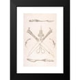 thumbnail image 2 of Erasmus Hornick 17x24 Black Modern Framed Museum Art Print Titled - Design for Spoon, Fork, Two Knives (Crossed Over Scissors), Scissors, Ear Spoon and Toothpick (16th Century), 2 of 5