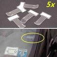 thumbnail image 4 of 5 Pcs Transparent Car Parking Ticket Holders Car Windshield Invoice Ticket Clips Adhesive Transparent T-shape Receipt Holders, 4 of 4