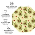 thumbnail image 4 of Fuzoiu Avocados And Hearts Print Leather Coasters Set,Drink Coasters Set of 6,for Tabletop Protection, Durable PVC Coasters,Home Décor and Housewarming Gift,Octagon, 4 of 7