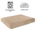 thumbnail image 3 of PETMAKER 26x19 Memory Foam Dog Bed with Removeable Washable Cover (Tan), 3 of 7